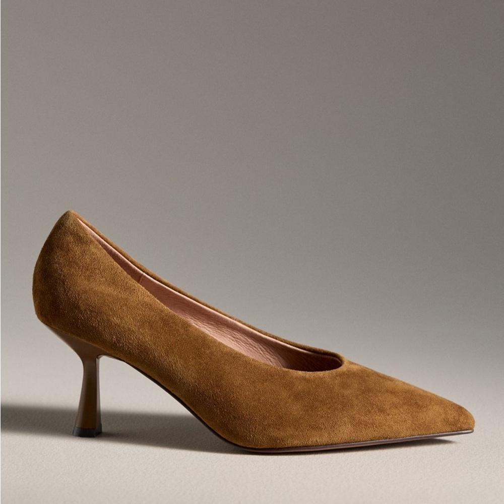 Bibi Lou suede pointed toe heels
